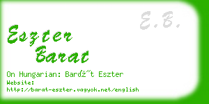 eszter barat business card